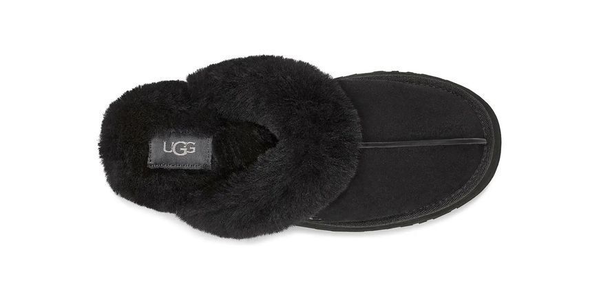 UGG Disquette Platform Slippers Black 1122550-BLK фото