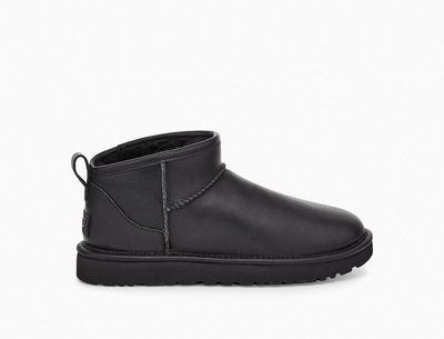 Чоловічі Уггі UGG Mens Ultra Mini Leather Black 1117534-M фото