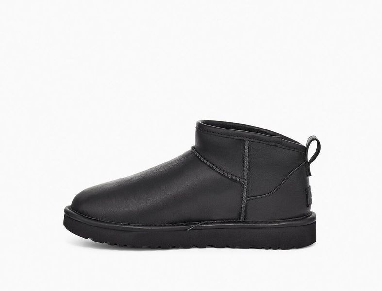 Чоловічі Уггі UGG Mens Ultra Mini Leather Black 1117534-M фото